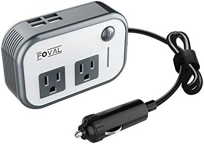 Amazon.com: FOVAL 200W Car Power Inverter DC 12V to 110V AC Converter with 4 USB Ports Charger : ... | Amazon (US)