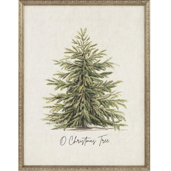 My Texas House O Christmas Tree Framed Holiday Wall Art 18x24 | Walmart (US)