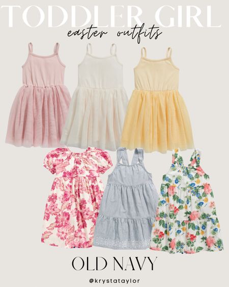 Toddler girl Easter outfit ideas! These are my picks from Oldnavy - they are having a site-wide sale right now 

(Baby girl, toddler girl, easter outfit, easter outfit ideas, easter dress, easter dresses, easter outfit for girls, old navy, sale finds, on sale, budget friendly, family matching, ootd, outfit ideas, tulle tutu dress, pastel dress, floral dress) 

#LTKbaby #LTKkids #LTKfit