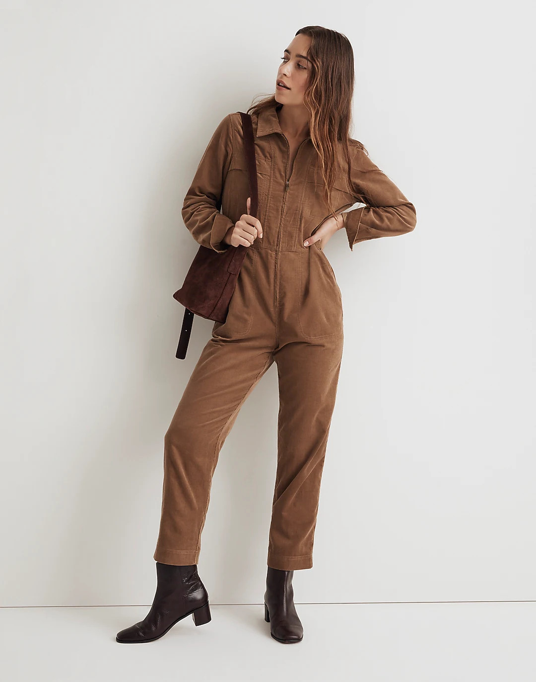 Corduroy Zip-Up Jumpsuit | Madewell