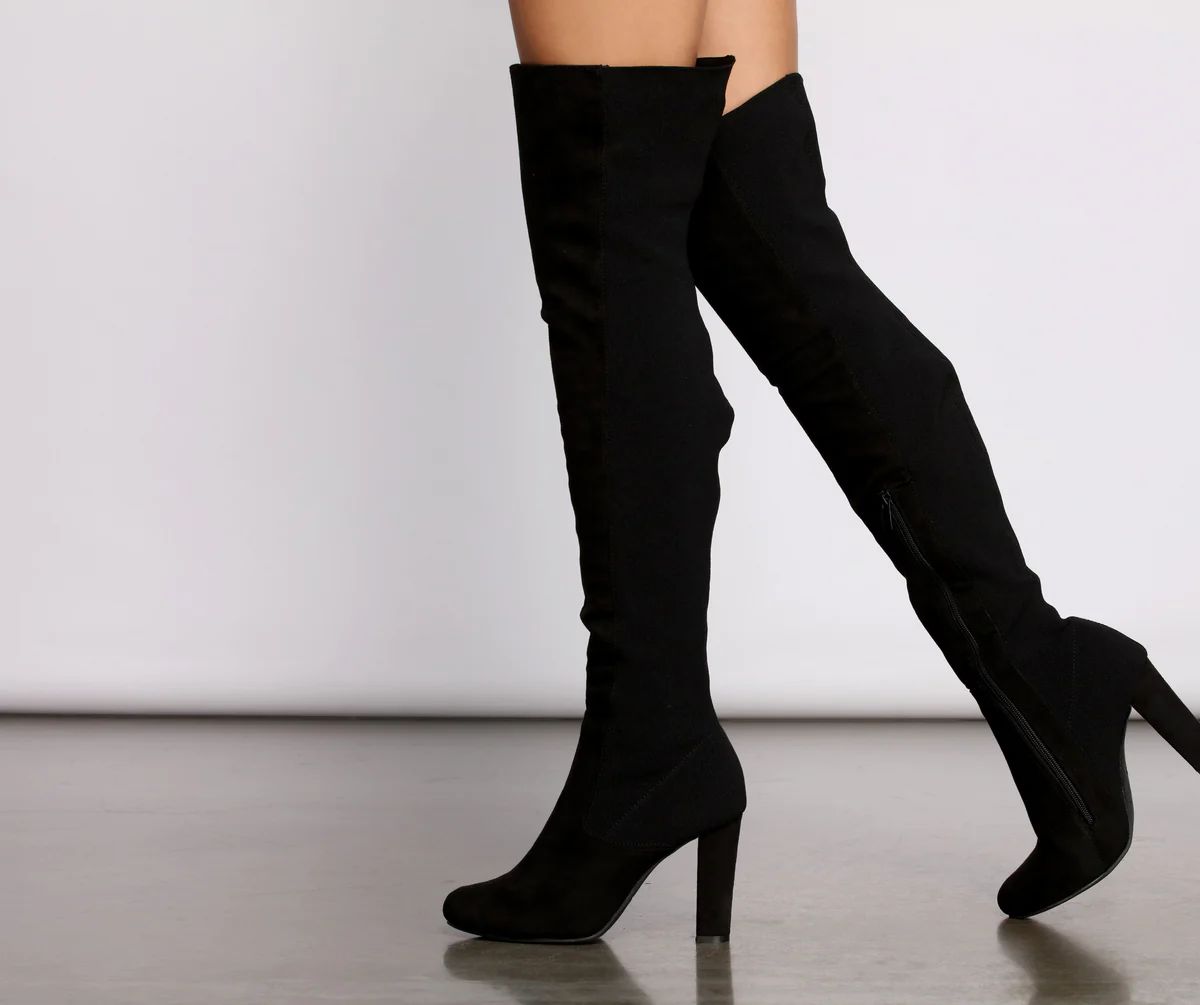 50/50 Trendy Stunner Over The Knee Boots | Windsor Stores