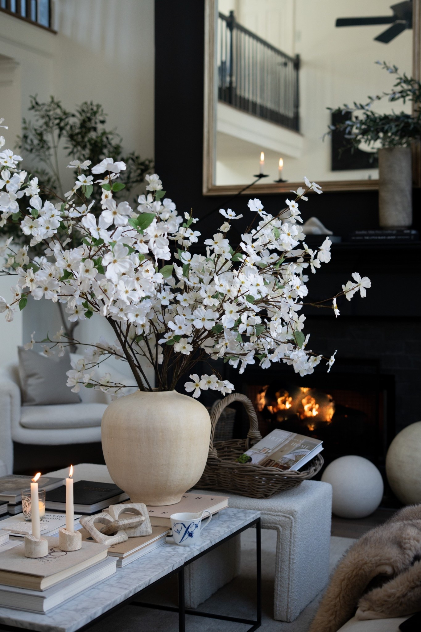 I cannot get over these faux dogwood stems. They’re 63 inches long and look unbelievably real. I grabbed them immediately. They honestly take me back to the dogwood tree that bloomed outside my childhood window every spring. Flowers really do bring instant happiness and these are next level beautiful.

#houseofvalentina 

#LTKOver40 #LTKdayinmylife #LTKHome