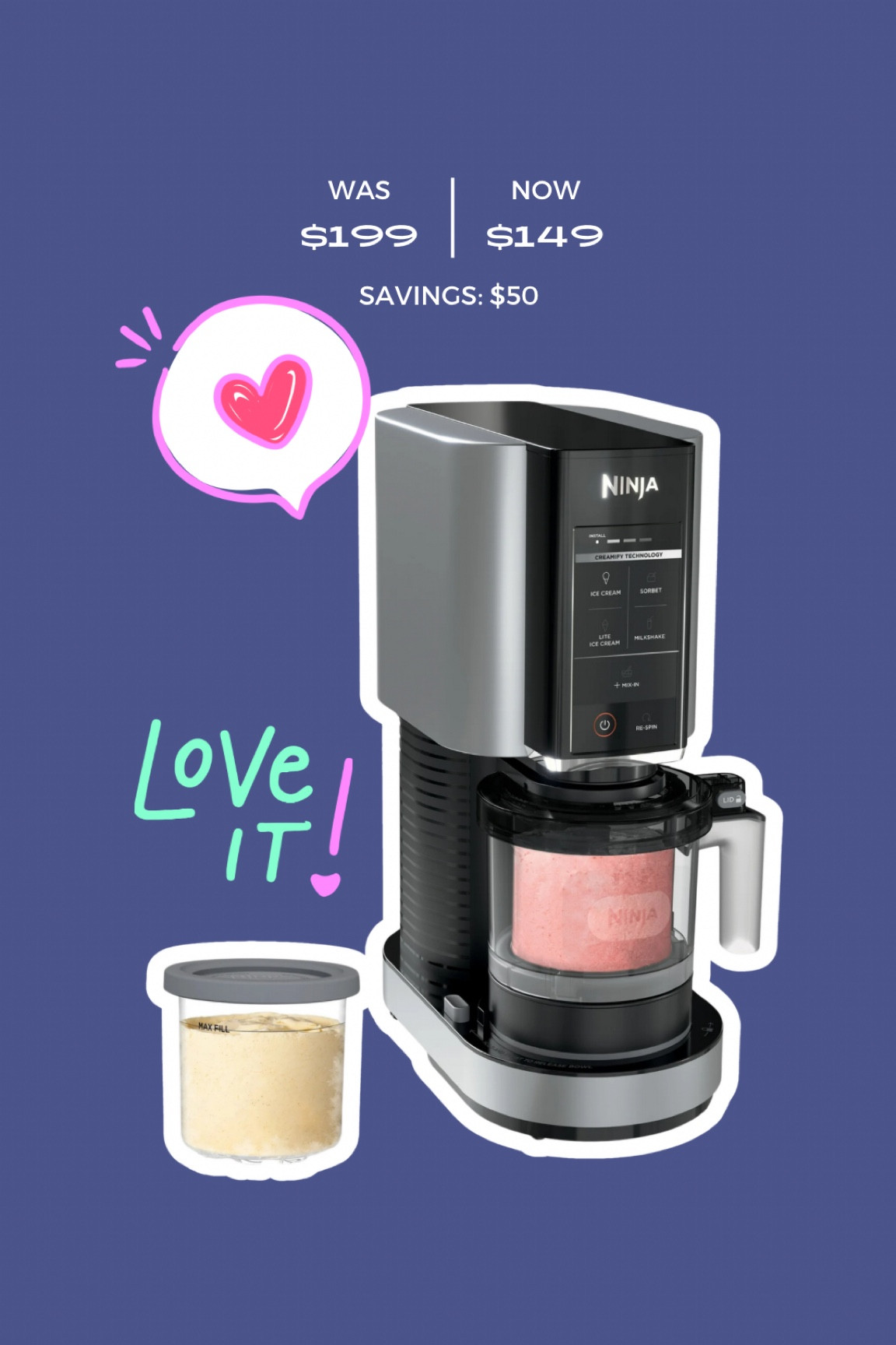 Save $50 on the Ninija Creami! We own and love this thing!! 

#LTKGiftGuide #LTKHoliday #LTKCyberWeek