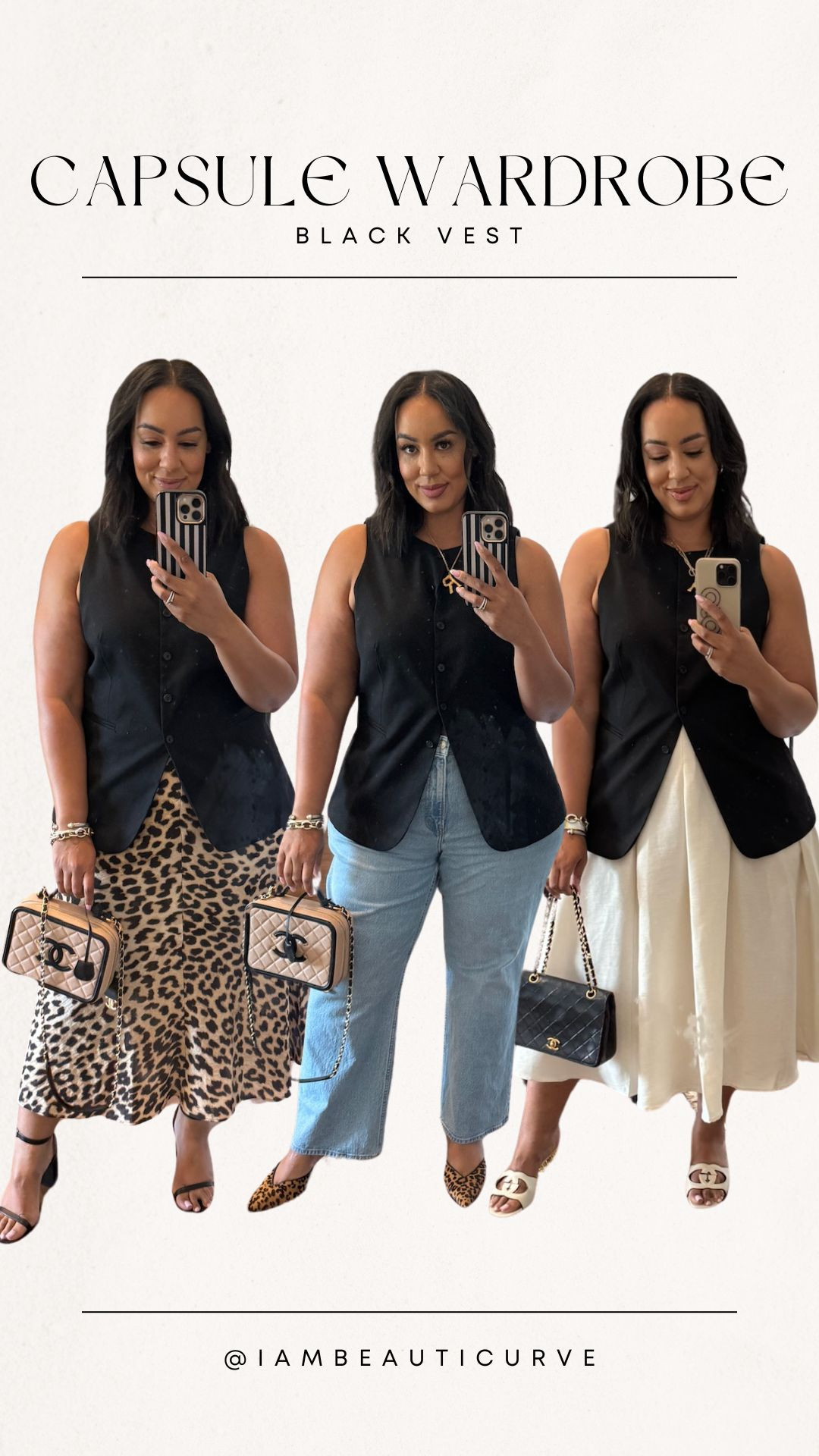 This black button down vest can be styled in so many different ways 🖤 Perfect for a capsule wardrobe! 

 #LTKStyleTip #LTKPlusSize #LTKWorkwear