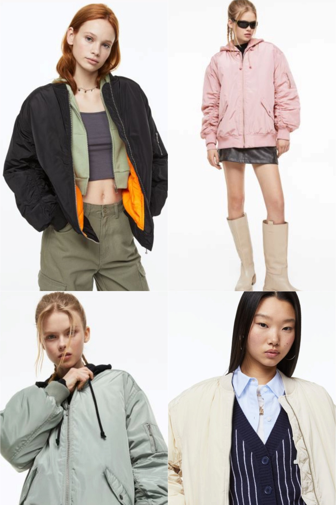 This H & M bomber is half the price of the Zara one and just as nice ! Comes in four colours x 

#LTKunder50 #LTKstyletip #LTKFind