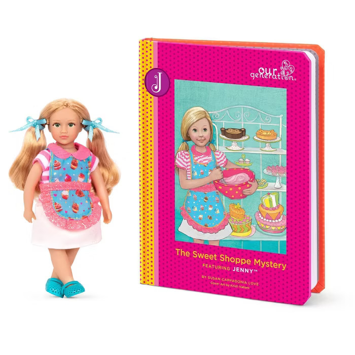Our Generation Read & Play Set - 6" Baking Mini Doll Jenny with Storybook | Target