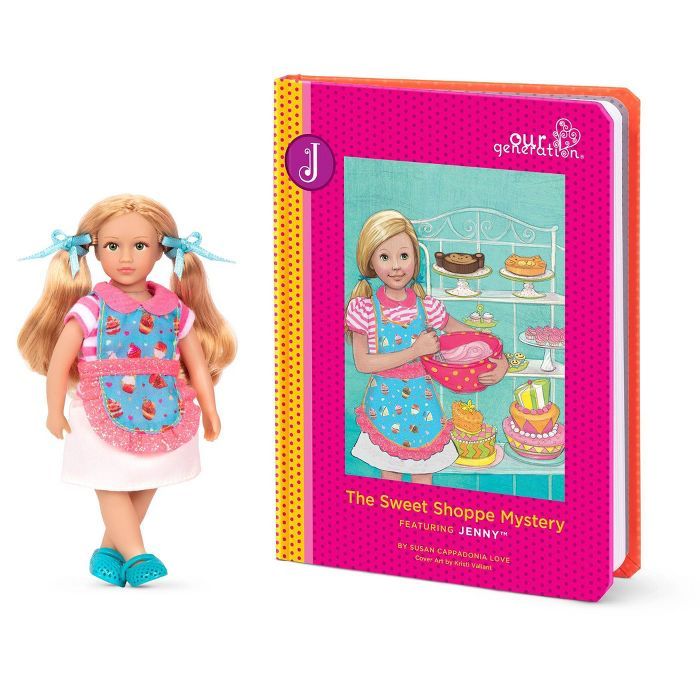 Our Generation Read & Play Set - 6" Baking Mini Doll Jenny with Storybook | Target