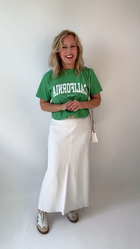 This T-shirt is definitely a keeper. it’s a quality heavyweight fabric in a pretty shade of green. Here’s a graphic tee that is ageless from Sporty & Rich. You don’t have to be rich to own it though, because it’s just $60! Worth it. 

#LTKStyleTip #LTKFindsUnder100 #LTKOver40