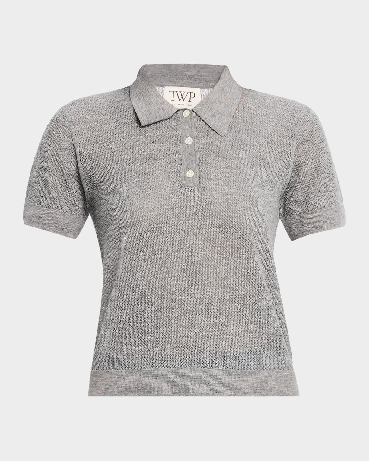 Gauze Cashmere Polo | Neiman Marcus