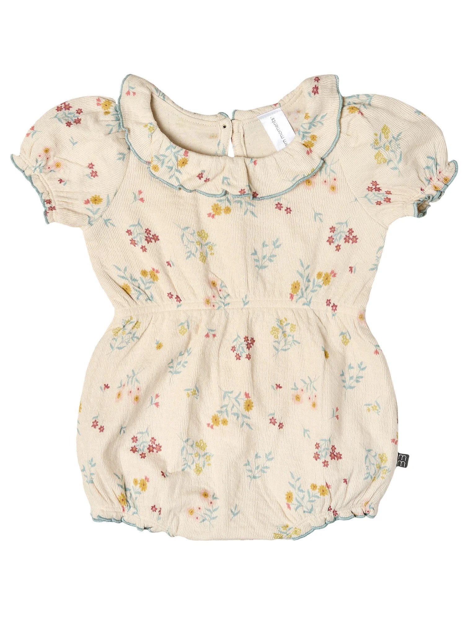 Modern Moments by Gerber Baby Girl Ruffled Bubble Romper, Sizes 0/3 Months - 24 Months | Walmart (US)