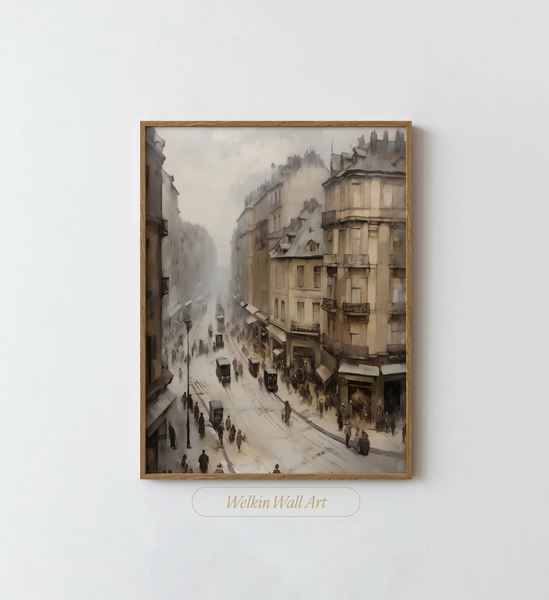 Vintage Paris City Street Print | Neutral Architectural Cityscape Watercolor | PRINTABLE Digital ... | Etsy (CAD)