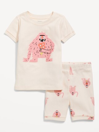 Unisex Snug-Fit Printed Pajama Set for Toddler & Baby | Old Navy (US)
