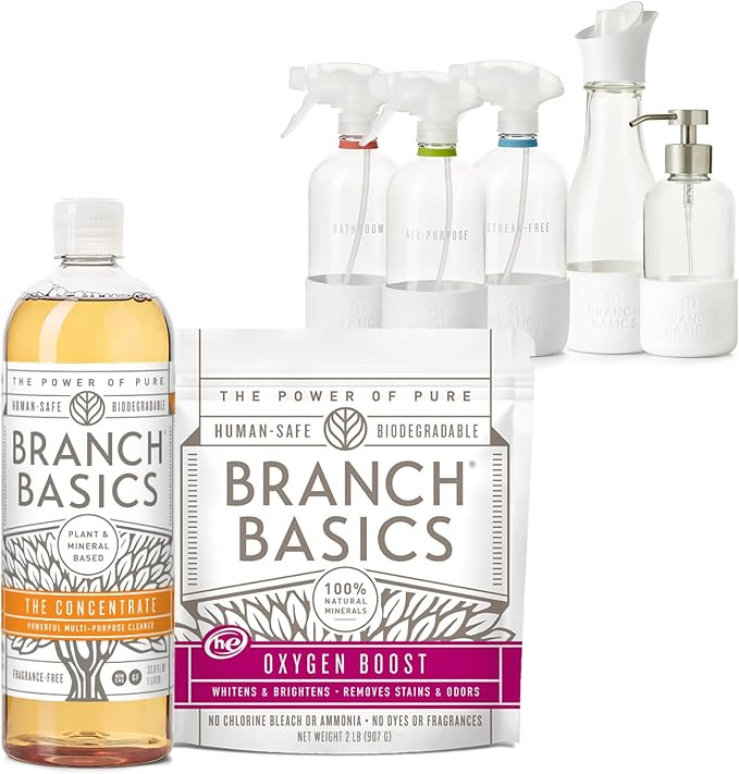 Branch Basics Premium Starter Kit in Glass: All Purpose Cleaner, Glass Cleaner, Bathroom Cleaner,... | Amazon (US)