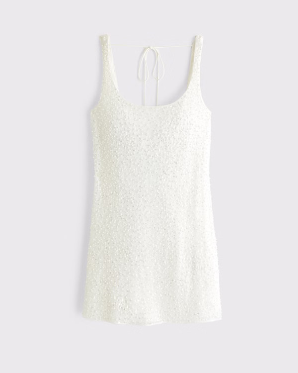 Women's Embellished Scoopneck Mini Dress | Women's Dresses & Jumpsuits | Abercrombie.com | Abercrombie & Fitch (UK)