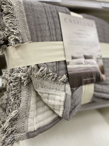 Target bedding on sale right now! 

Reversible Textured Cotton Chambray Coverlet - Casaluna

#LTKFind #LTKsalealert #LTKhome