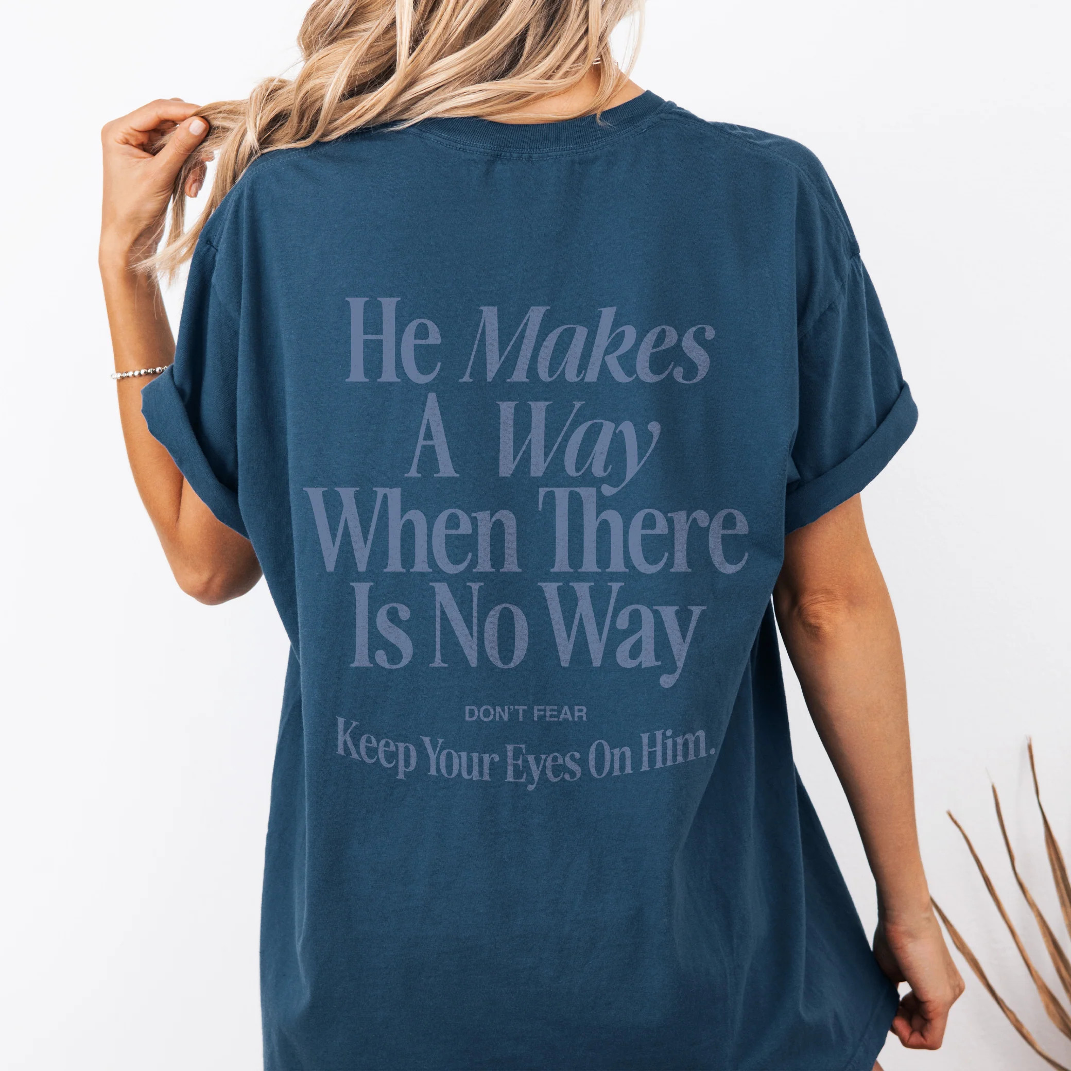 He Makes A Way Tee | Gods Love Overcomes