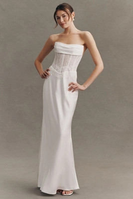 Exclusive: Jenny Yoo Danica Strapless Corset Maxi Dress | Anthropologie (US)