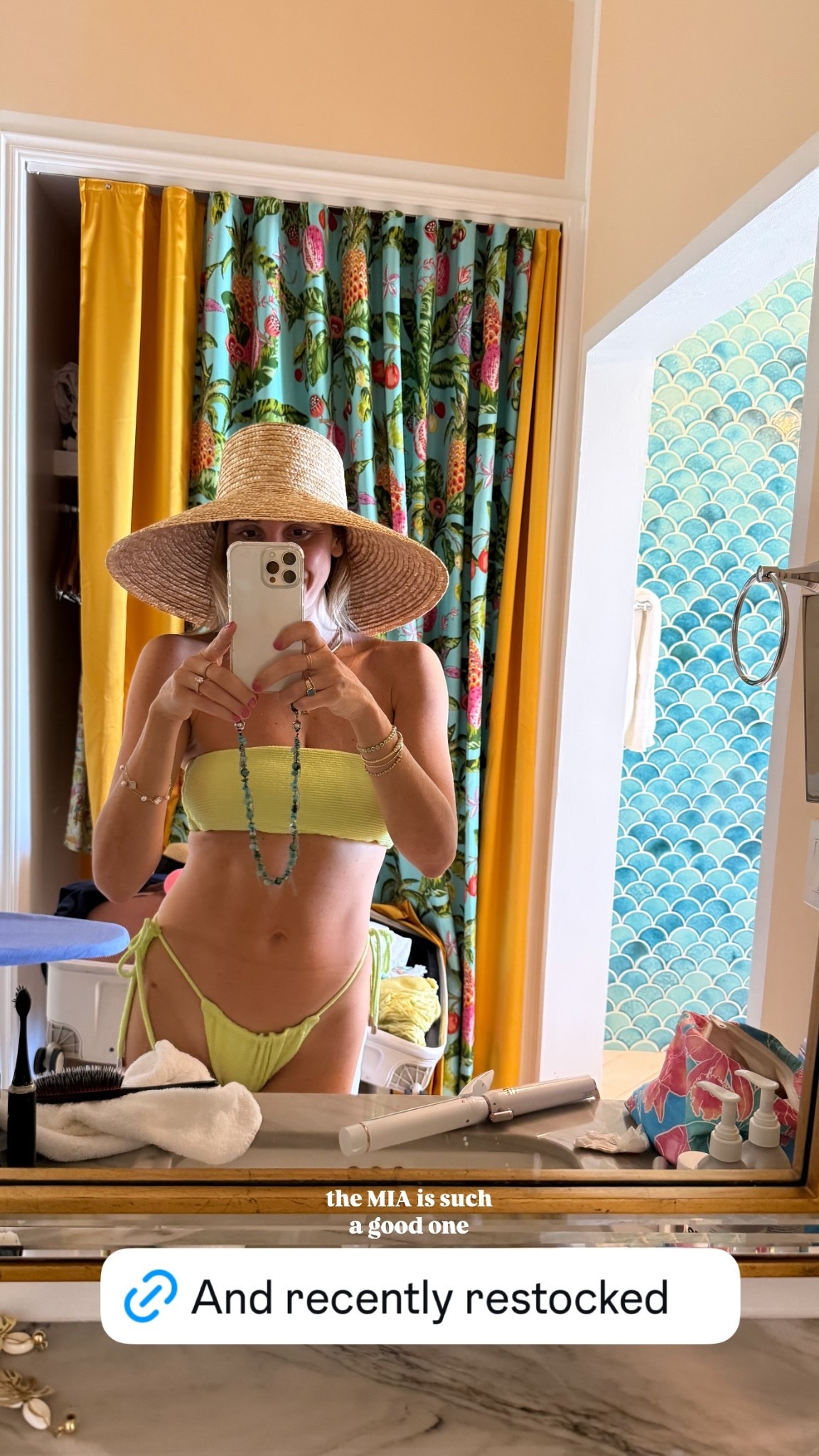 this bikini is one of my favorites 💚💛 the color and texture are SO good & soooo high quality 😍