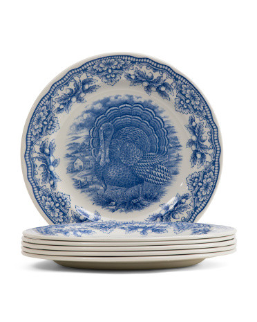 6Pk Harvest Turkey Dinner Plates | TJ Maxx