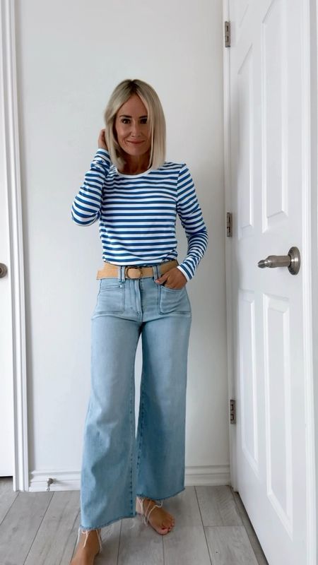 Jeans in my smaller size 24
Stripe tee in a small


#LTKOver40 #LTKFindsUnder50 #LTKStyleTip