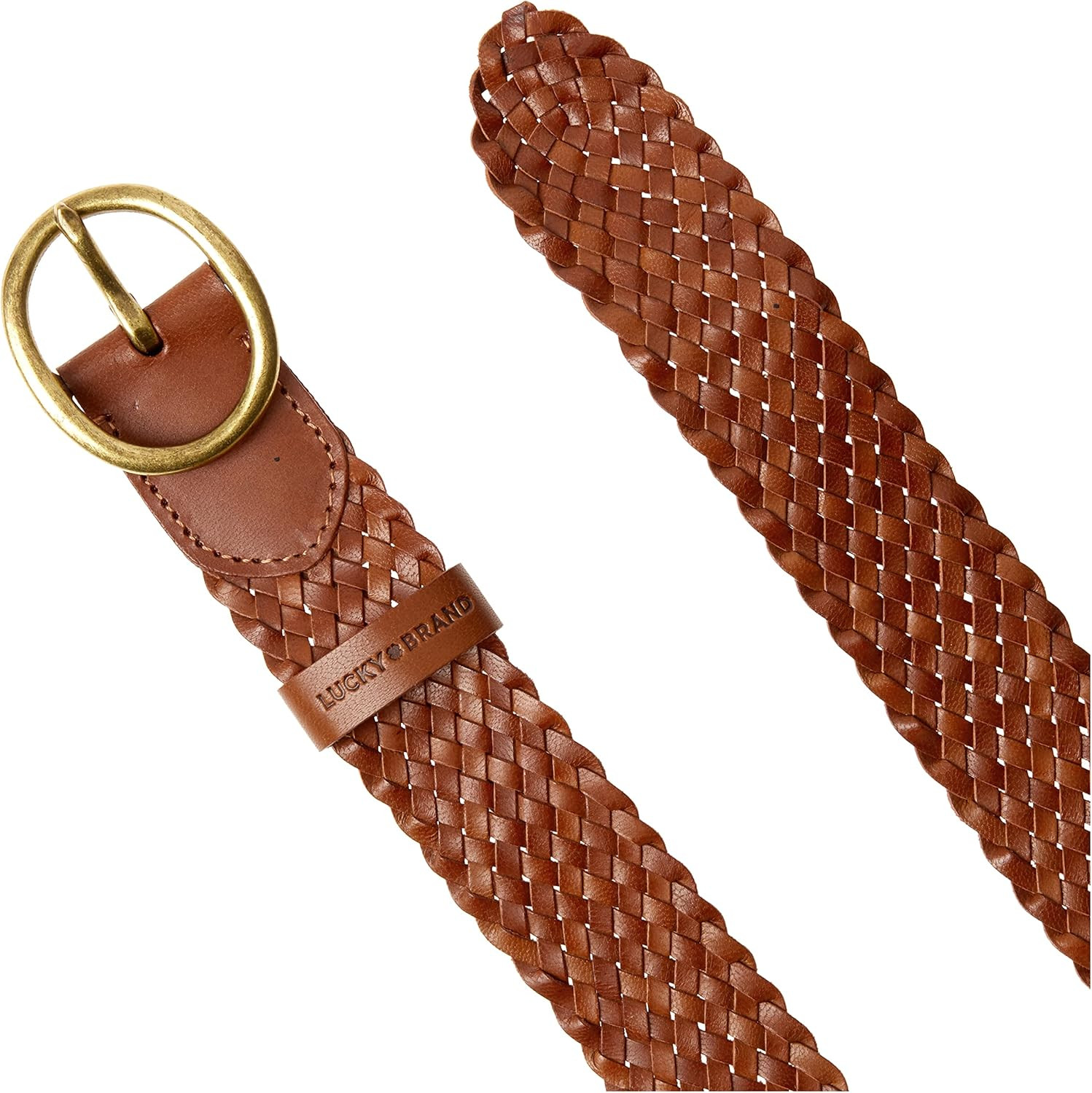 Lucky Brand Women's Western Style Braided Leather Belts | Amazon (US)