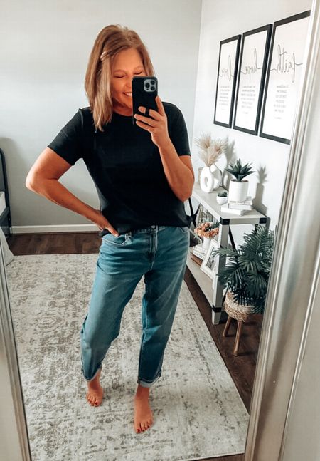 Talbots Sale! 25% off, no code needed. These tees are perfect for wearing alone or for layering. Love the jeans…been wearing these on repeat! All items fit tts, more colors available 

Casual outfit, jeans, girlfriend jeans, straight jeans, tees, Talbots, over 40 fashion

#LTKover40 #LTKstyletip #LTKsalealert