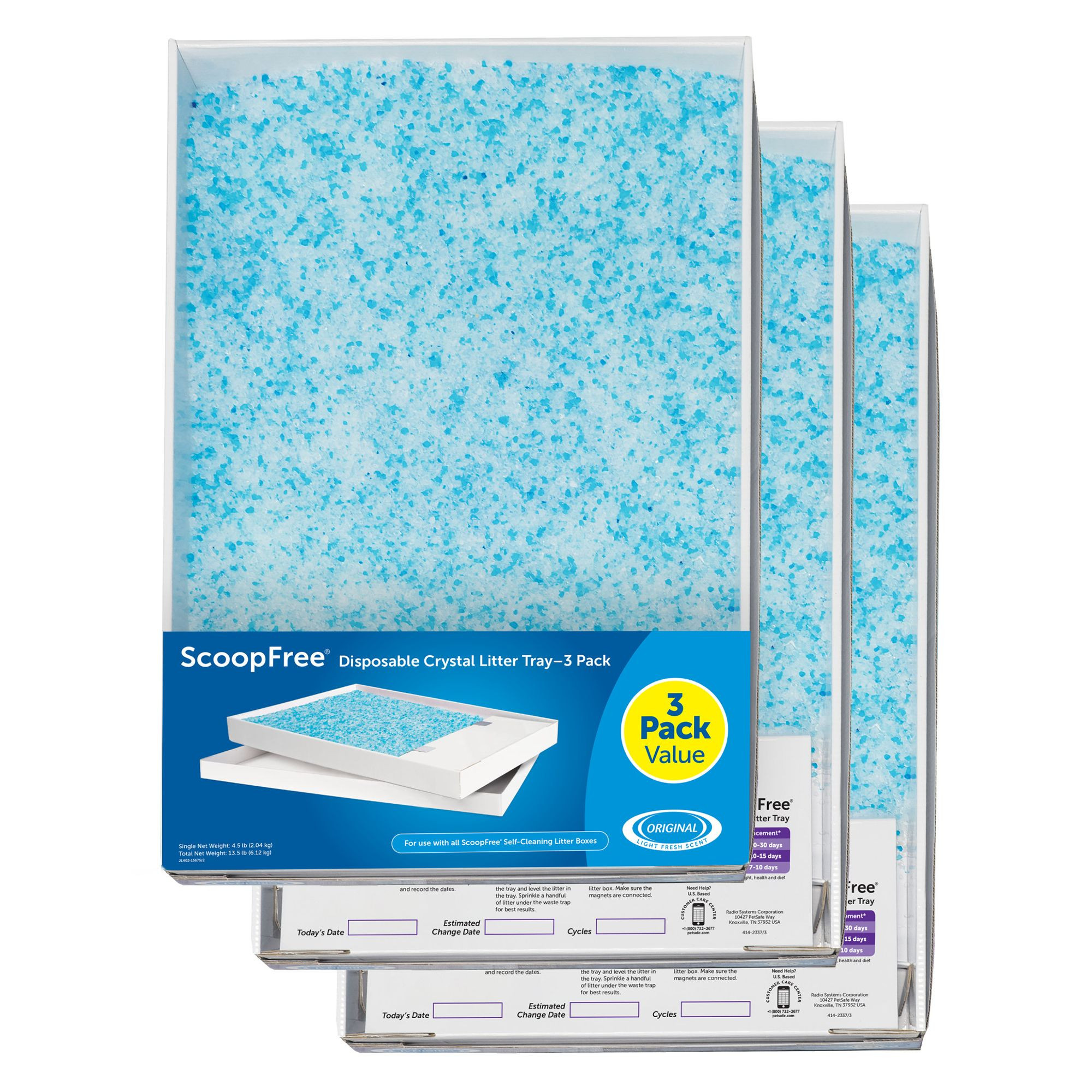 PetSafe® ScoopFree® Crystal Litter Refill Tray - Fresh Scent 3-Pack - Leak Protection/Low Track... | PetSmart