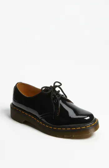 Dr. Martens 3-Eye Oxford in Black Patent at Nordstrom Rack, Size 9Us/ 7Uk | Nordstrom Rack