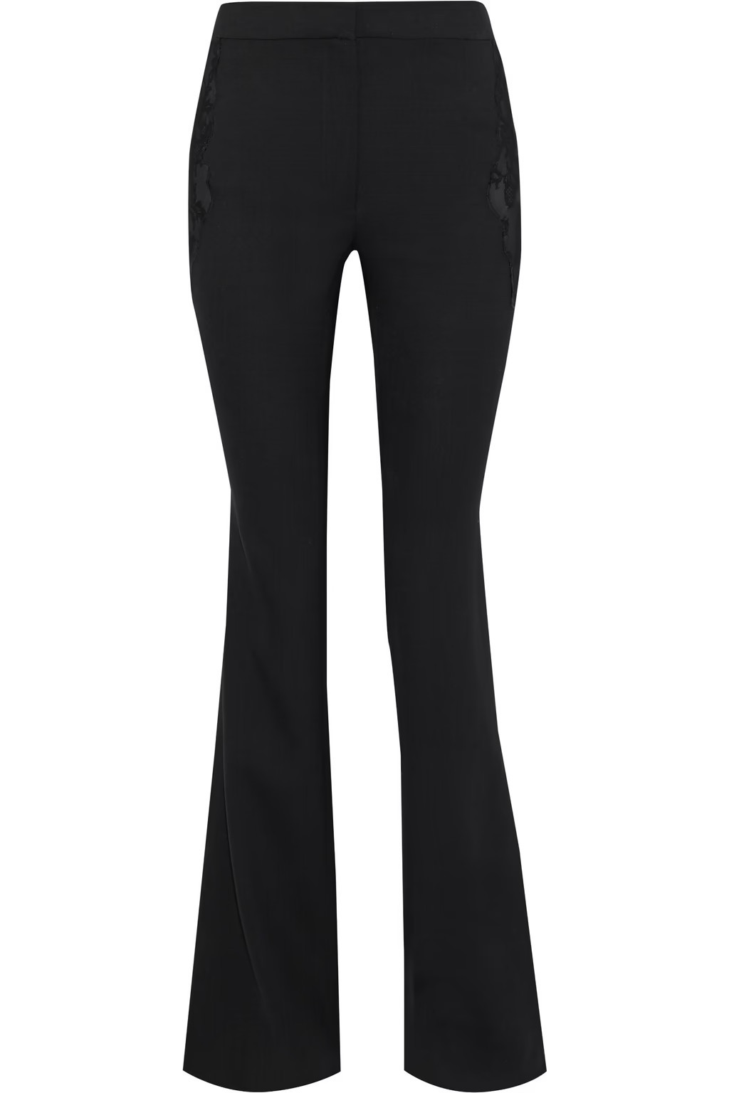 Vespa lace-paneled wool-blend flared pants | The Outnet (US and CA)
