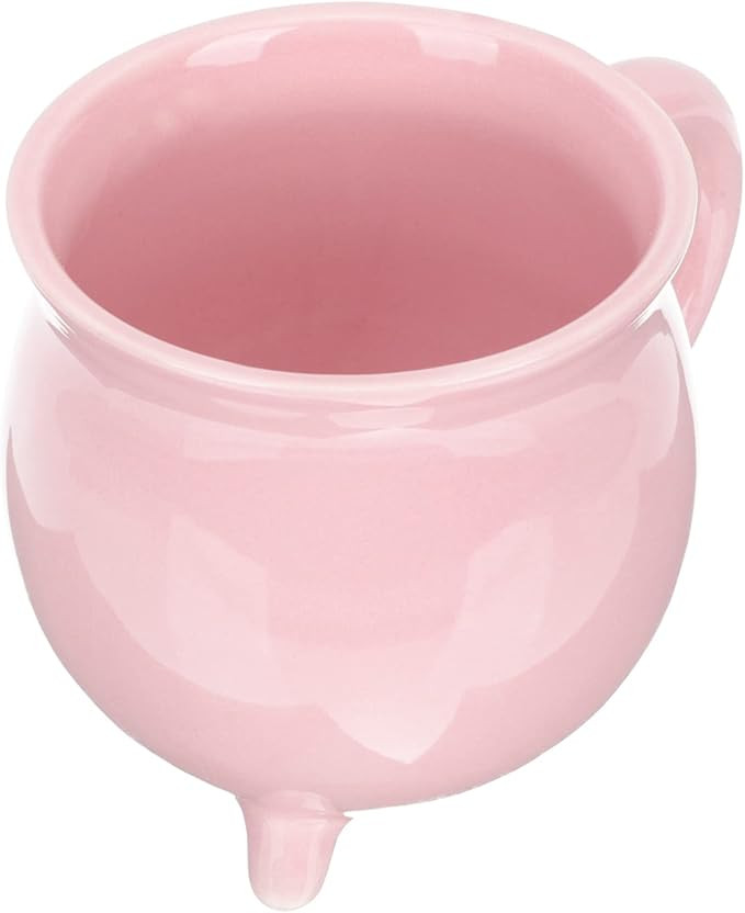 Yardwe Halloween Mug Witches Brew Cauldron Mug,1PC Witches Brew Pink Ceramic Cauldron Mug Hallowe... | Amazon (US)