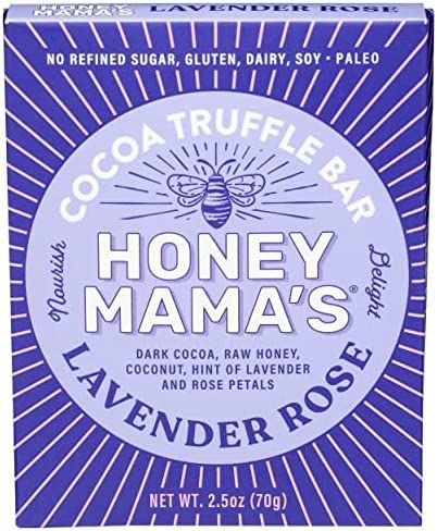 HONEY MAMAS Lavender Rose Cacao Nectar Bar, 2.5 OZ | Amazon (US)