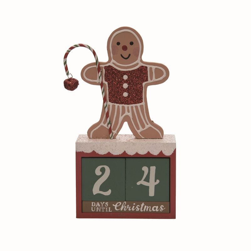 Transpac Wood Red Christmas Gingerbread Countdown Set of 3 | Target