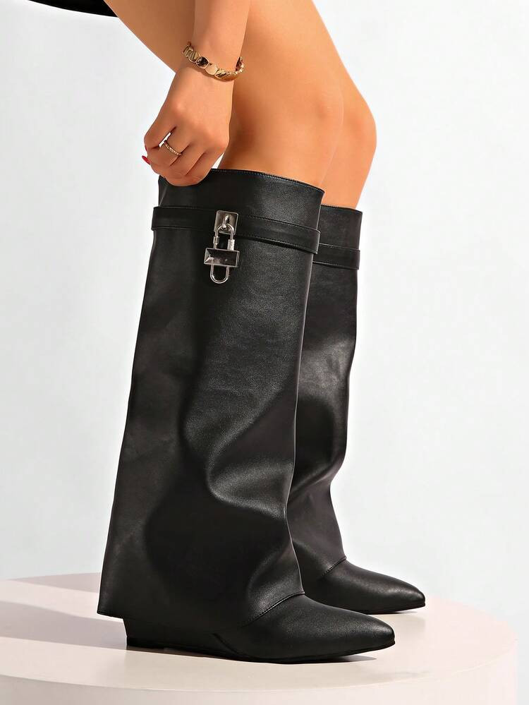 Women's Fashion Boots, Knee-High Boots, Cuff Boots, Western Boots, Khaki, Pants Boots, Leggings B... | SHEIN