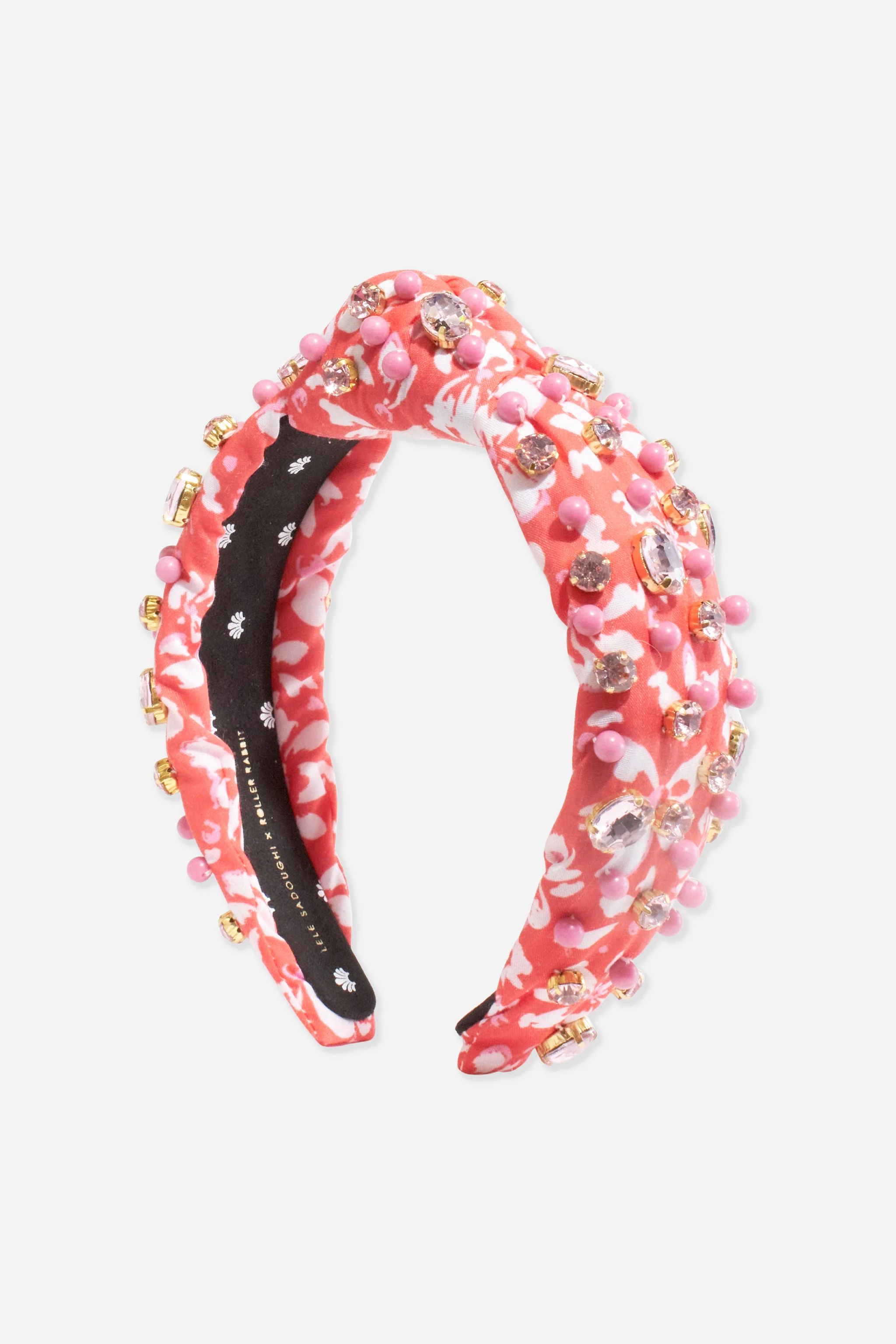 Vinca Bead & Crystal Knot Headband | Roller Rabbit | Roller Rabbit