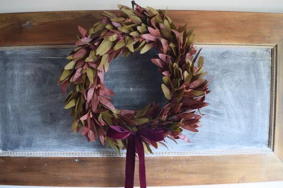 NEW Fall Wreath Cranberry and Taupe Olive Branch & Seeded | Etsy | Etsy (US)