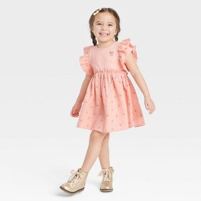 Toddler Girls' Disney Mickey Mouse Empire Dress - Pink | Target