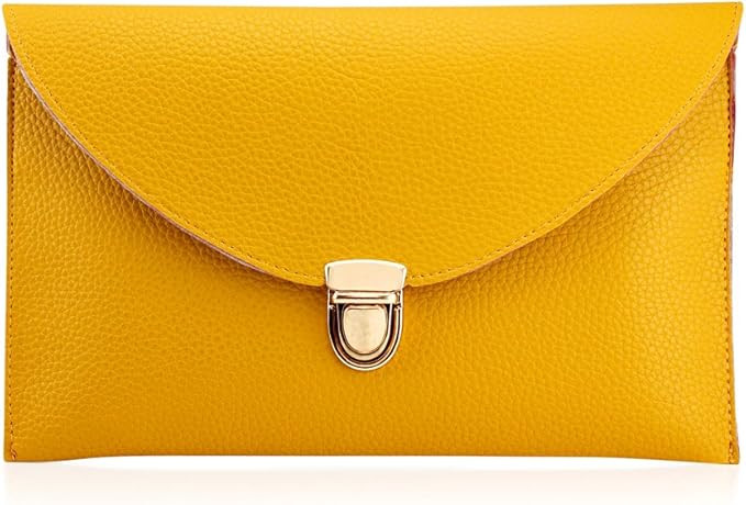 GEARONIC Clutch Purses, PU Leather Clutch Purse, Gold coated Strap Wallets | Amazon (US)