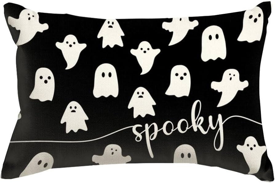 RABUSOFA Halloween Decor Throw Pillow Covers 12x20 Inch/30x50 cm,Black Fall Decorative Cushion Co... | Amazon (CA)