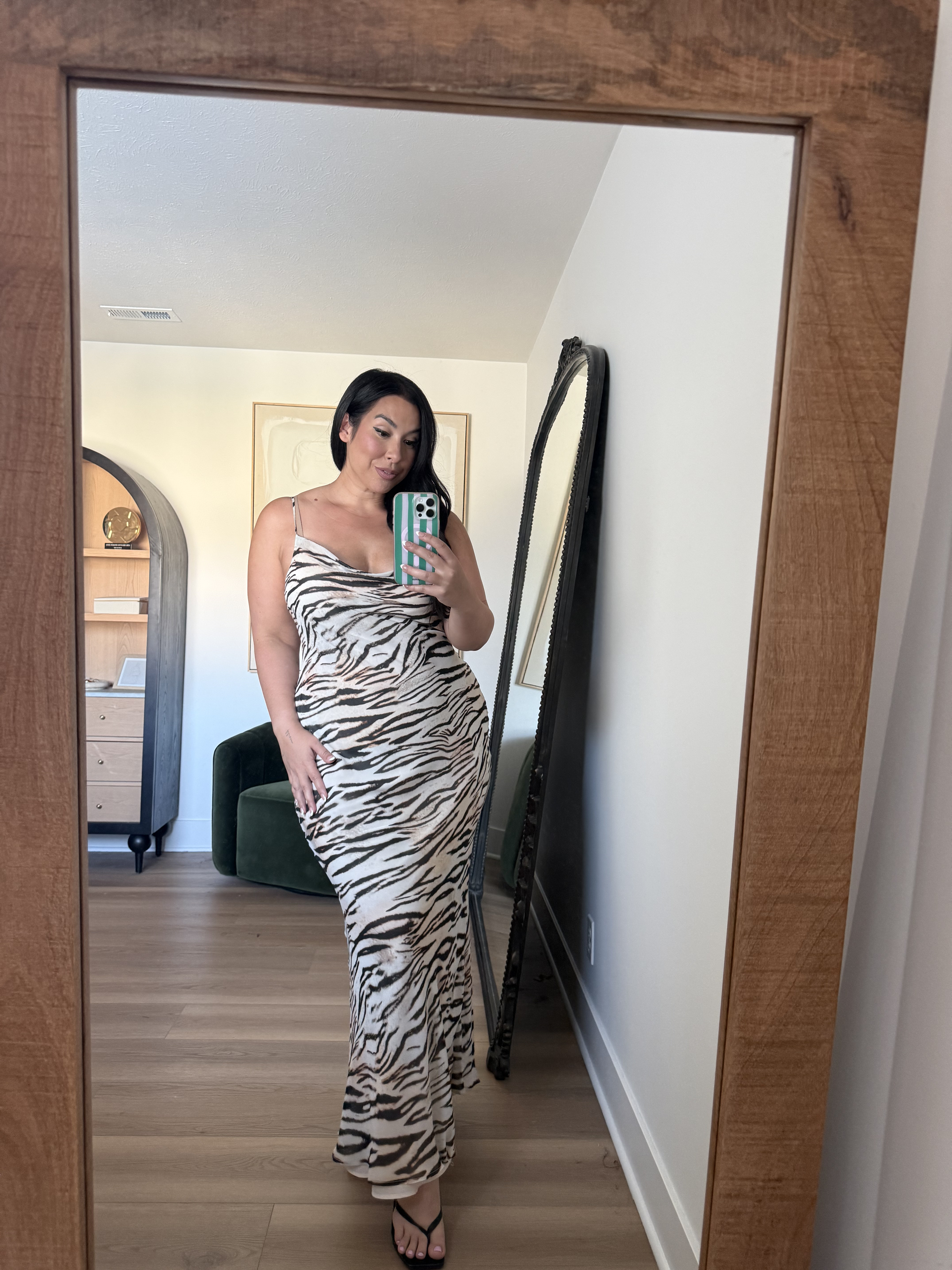 Love this zebra print dress! Wearing an XL in everything! L in the boat neck top! dynamite, date night outfits, midsize, midsize fashion, fall dresses, formal dress 

 #LTKSeasonal #LTKMidsize
