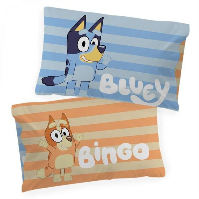Bluey  Bingo Double Sided Pillow Case, Blue & Yellow | Walmart (US)