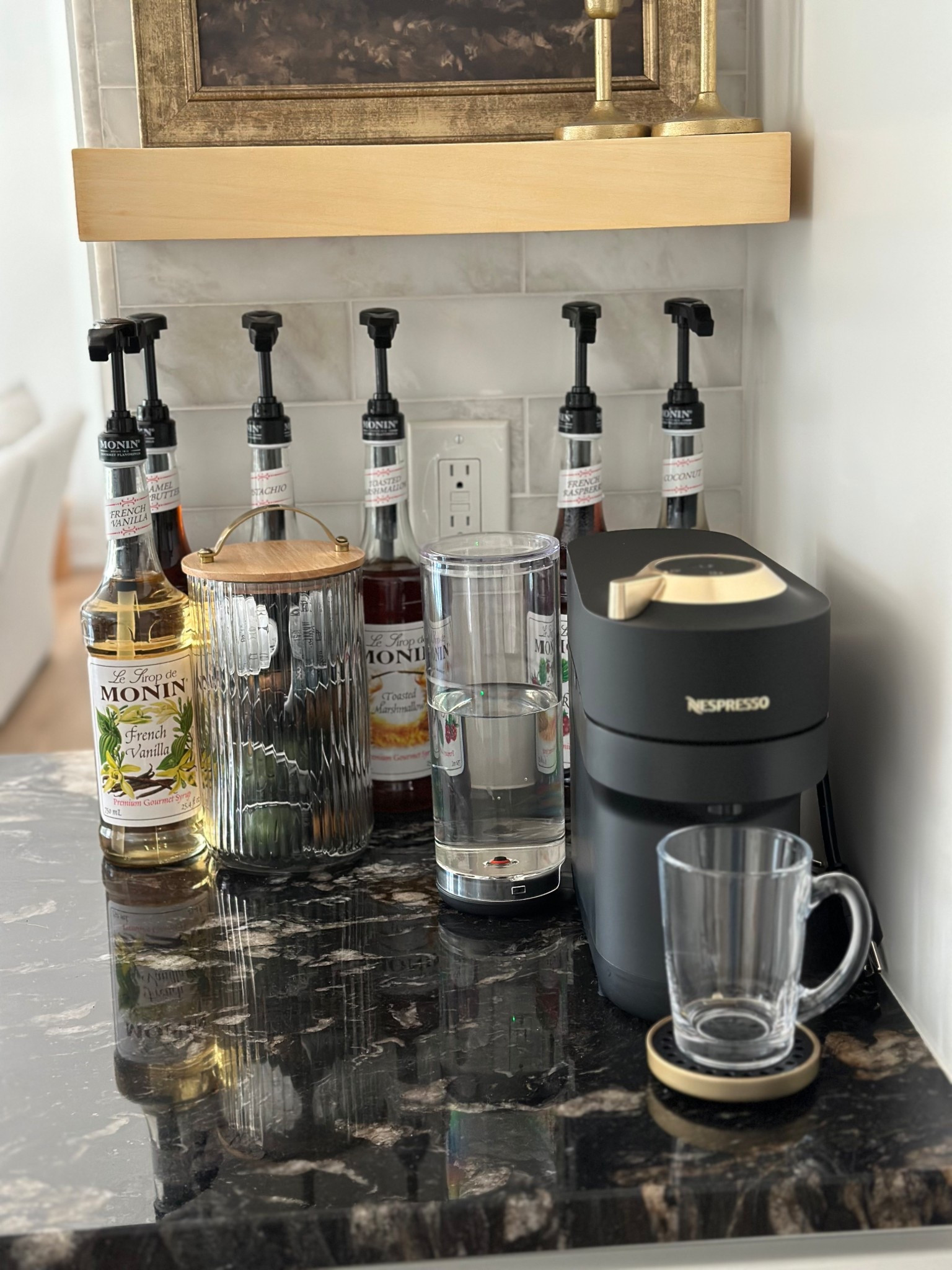 My at home coffee bar 

Nespresso Vertuo Pop+ Matte Black Gold & Aeroccino3 Milk Frother

Stormio Nespresso pod, double espresso Chiaro, double espresso scuro, Hawaii Kona Nespresso pod 

Nespresso, Nespresso coffee maker, coffee maker, espresso, Nespresso pods, at home coffee, gift idea, Monin syrup, Chobani creamer 


#LTKSaleAlert #LTKHome #LTKFindsUnder100