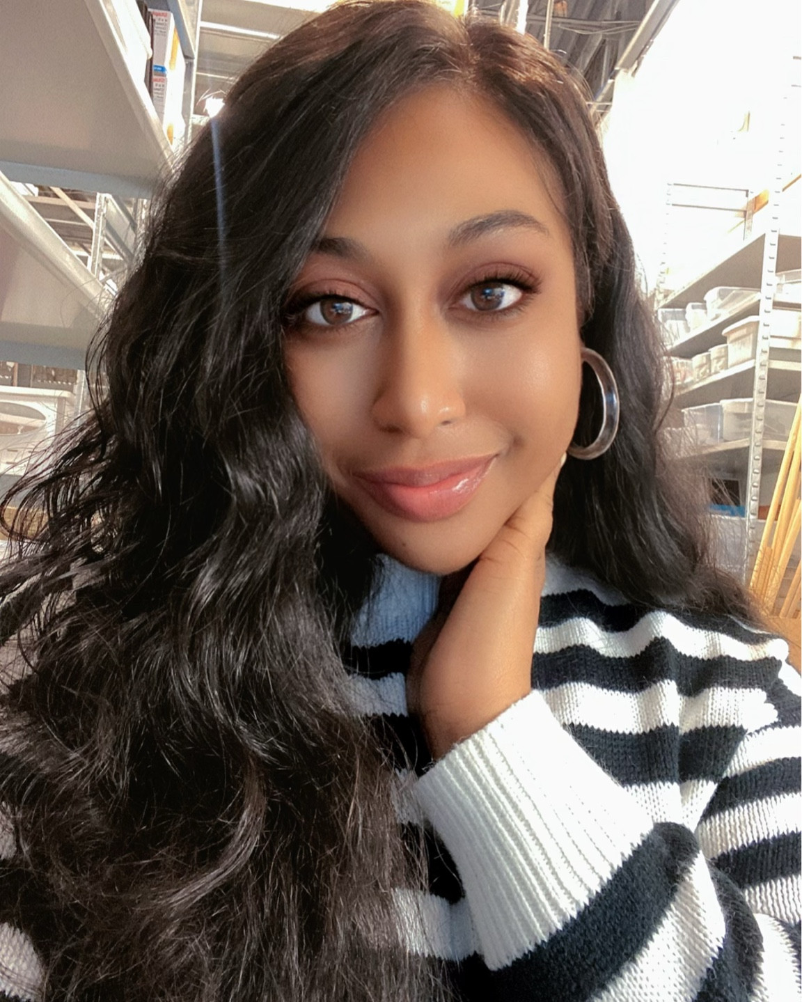 In my clear hoop era. 
Lucite hoops literally go with everything. I love my gold but these are stylish, a little urban, and I get tons of “ooooh sis where did you get those earrings?” every time I wear them. These were a little bit pricey, but you know I always link options for every budget. Link in bio to shop the post! 


#LTKstyletip #LTKunder50 #LTKsalealert