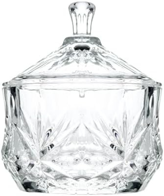 Glass Salt Box with Lid, Decorative Storage Container for Pepper, Kosher Salt, Sugar, Spices and ... | Amazon (US)