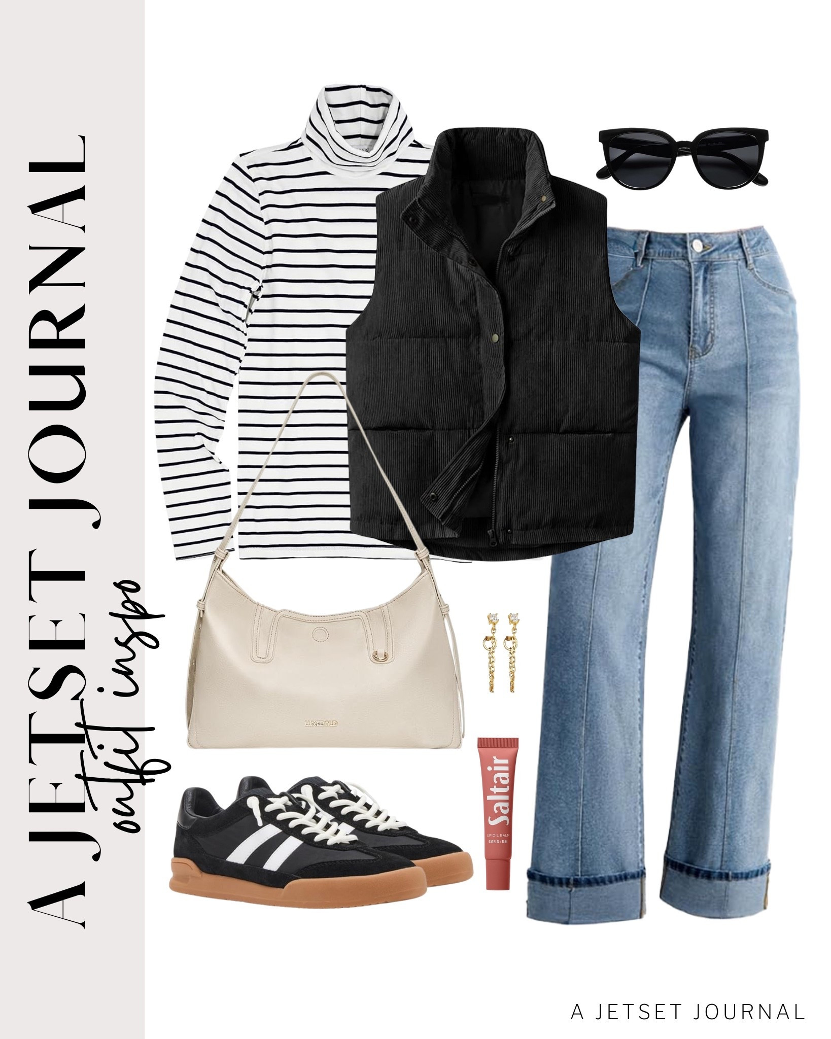 Add a cute corduroy vest to your outfit this season to make your outfit feel cute and cozy!
saltair lip balm, gold earrings, winter outift, trendy jeans, casual outfit, ways to style, casual outfit inspo, capsule wardrobe, favorite finds, top picks, mom outfit, everyday style, fall style, trendy look, viral style, affordable look, amazon favorites, fall outfit idea

#LTKU #LTKSeasonal #LTKFindsUnder50