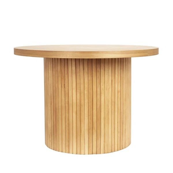 Charleily Pedestal Wood Round Coffee Table | Wayfair North America