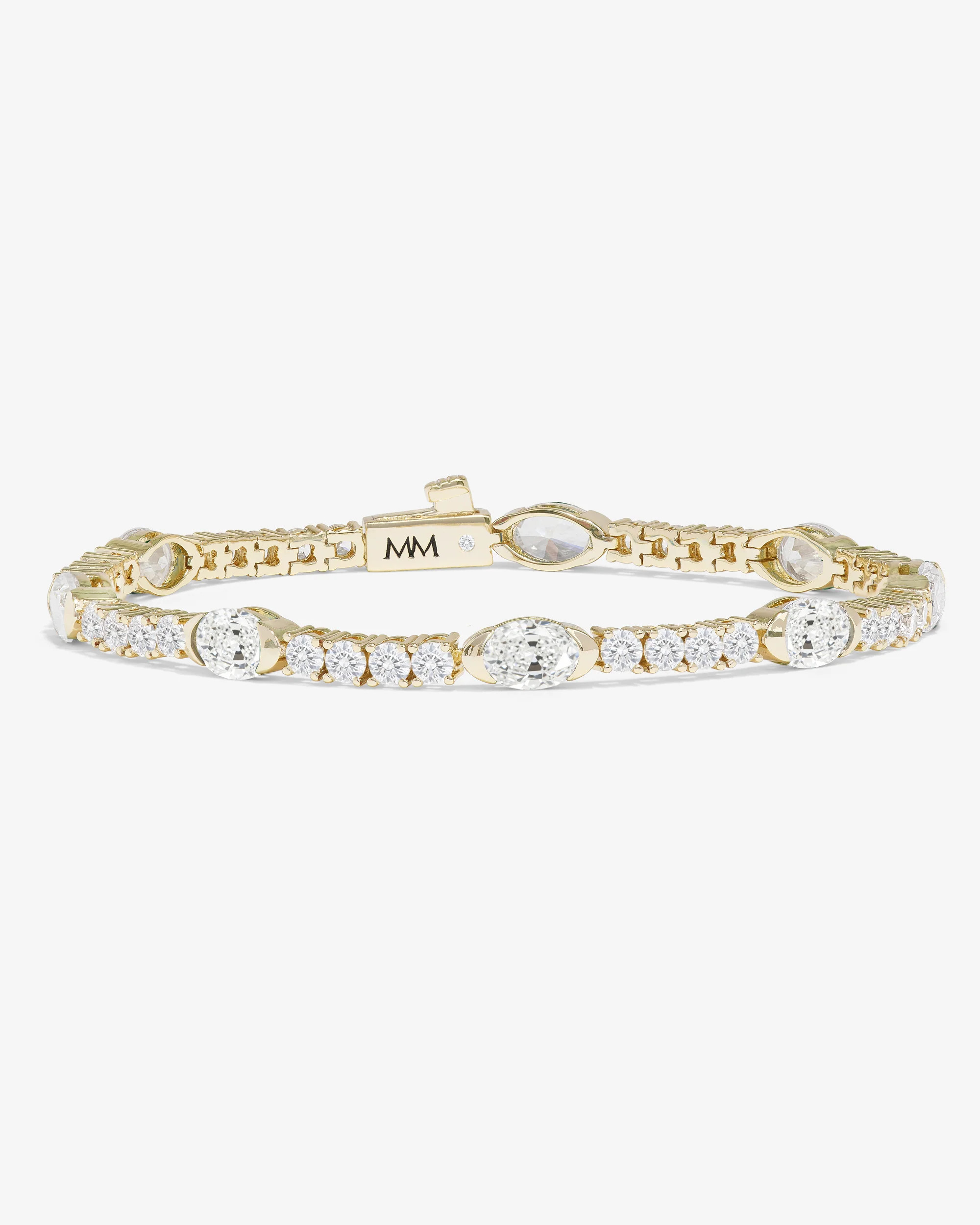 The Maven Tennis Bracelet - Gold|White Diamondettes | Melinda Maria Jewelry