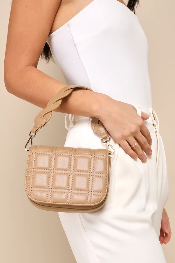 Chic Versatility Tan Quilted Crossbody Bag | Lulus
