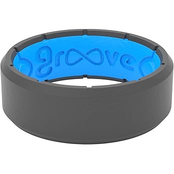 Groove Life Edge Silicone Ring - Breathable Rubber Wedding Rings for Men, Lifetime Coverage, Uniq... | Amazon (US)