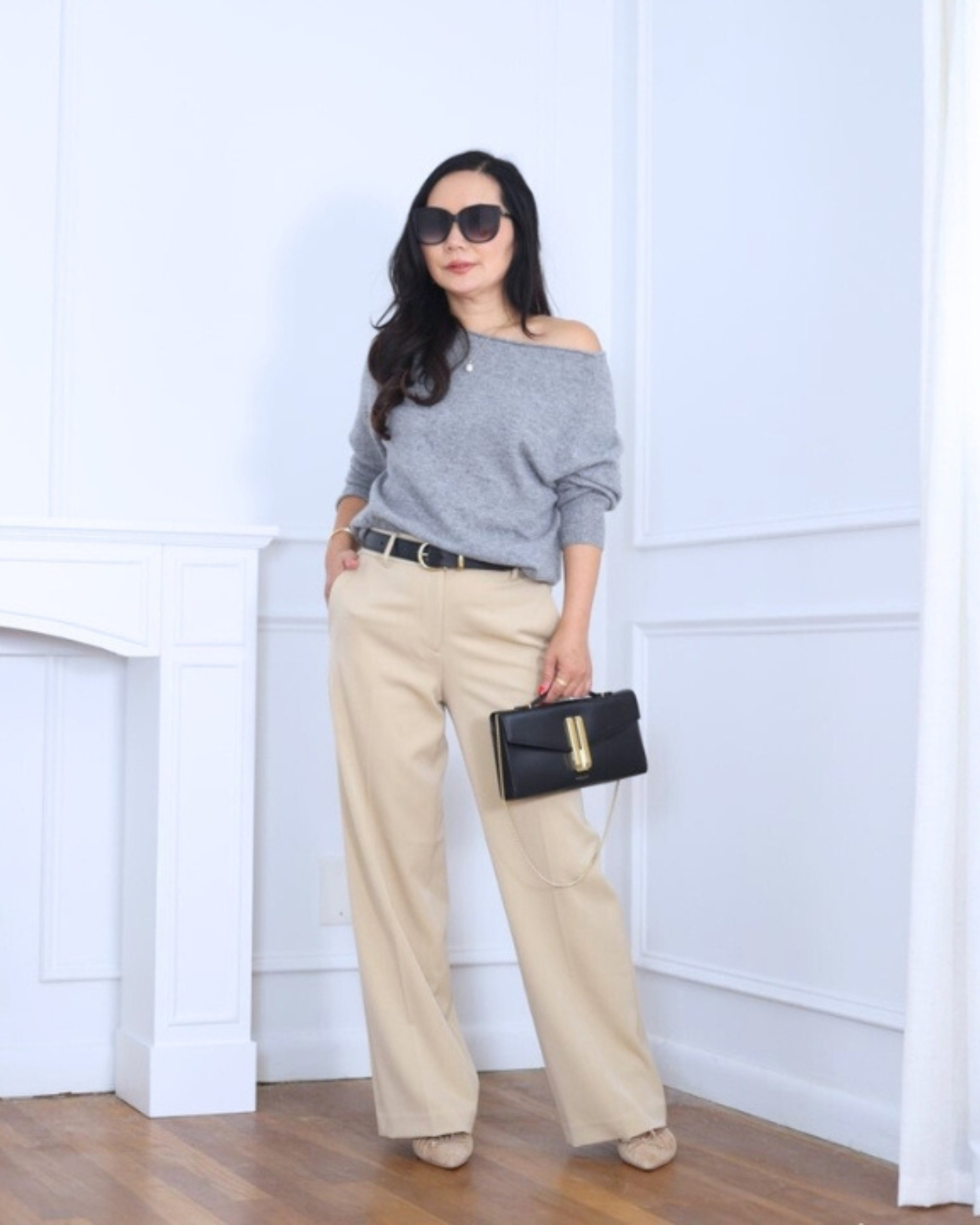 Cozy meets classic — wearing a boatneck sweater from Quince with wide leg pants from Ann Taylor. It’s that perfect balance of comfort and polish for an easy, elevated everyday look. I’m 5’2, wearing size S.

#LTKPetite #LTKOver40 #LTKStyleTip