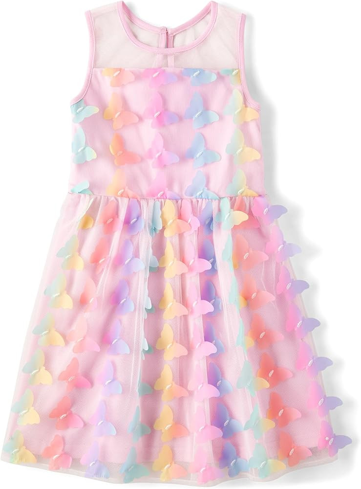 The Children's Place Girls Dressy Dress, Sleeveless | Amazon (US)